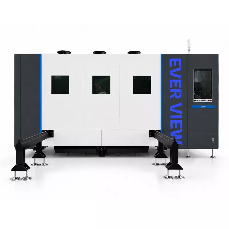 Pahalang na Malaking Nakapaloob na Fiber Laser Cutting Machine